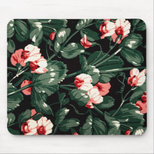 Geitic Flower Pattern Transparent Aesthetic Flower Muismat