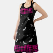 Geitic Vampire Bats Pset Black & Pink Apron Schort (Insitu)