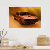 Geitschilderij Poster (Keuken)