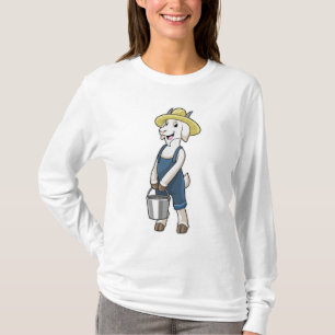 Geitte als boer met Bucket T-shirt