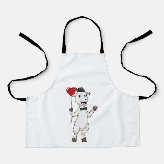 Geitte als Groom met Heart Balloon Schort (Voorkant)