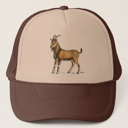 Geitte: bruin trucker pet (Voorkant)