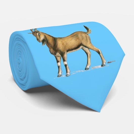 Geitten:  Bruin Stropdas (Opgerold)