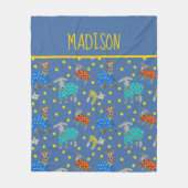 Geitten die pyjama's dragen, gepersonaliseerd fleece deken (Voorkant)