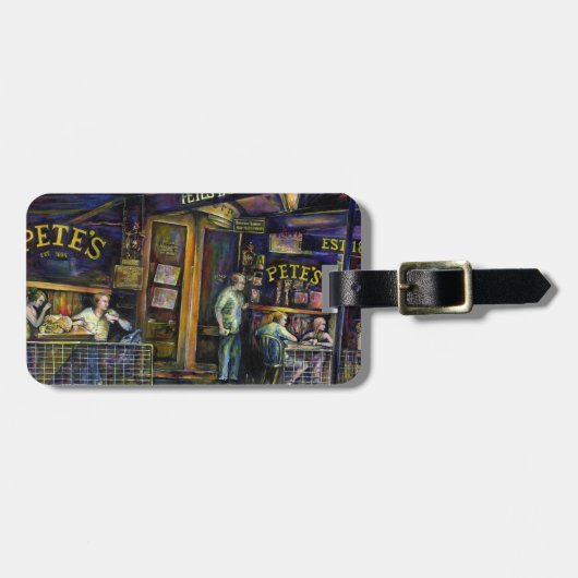 Gejaagd door de orphous vorm van schaduwen Bagagelabel (Voorkant horizontaal)