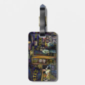 Gejaagd door de orphous vorm van schaduwen Bagagelabel (Achterkant verticaal)