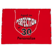 Gejaard tot perfectie op 30 | 30e verjaardag large cadeautasje (Voorkant)