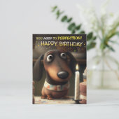 Gejaarde tot perfecte hond Kaart (Staand voorkant)