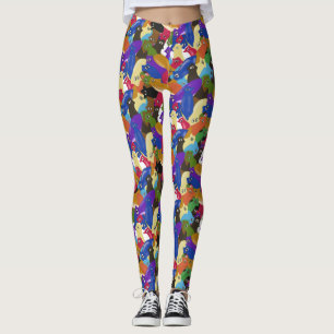 Gek Cross Eyed Planarian Worm All Over Print Leggings