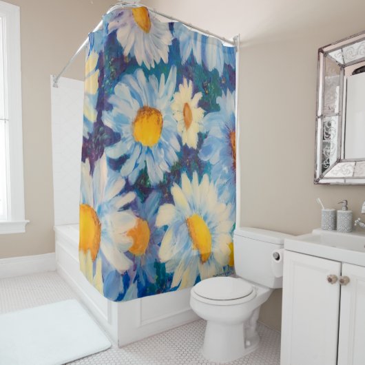 Gek Daisy Douche Gordijn (In situ)