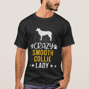 Gek Glad Collie Lady Hond T-shirt