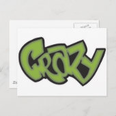 Gek - Graffiti Briefkaart (Voorkant / Achterkant)