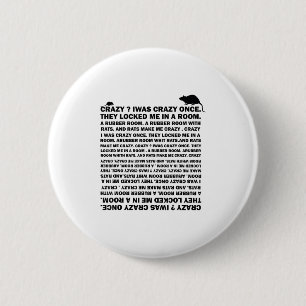 Gek, ik was eens gek. Grappige trending meme Ronde Button 5,7 Cm