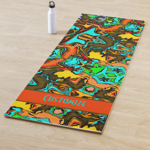 Gek Kleurrijke Boho Fun Abstract Modern Yogamat