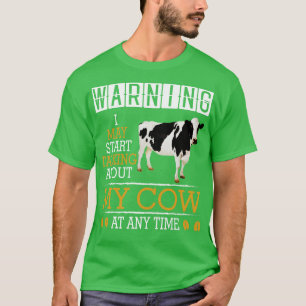 Gek Koe liefhebbers koe liefhebber boer grappig T-shirt