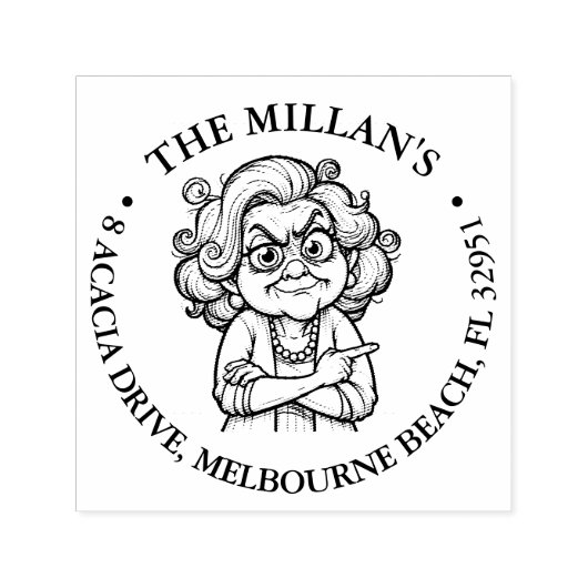 Gek mam thema  zelfinktende stempel (Design)