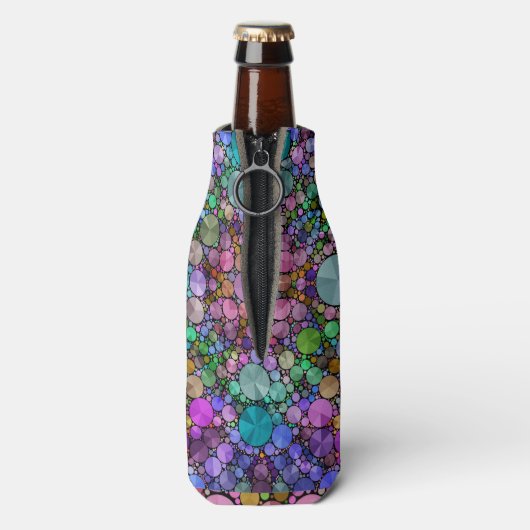 Gek Mooi Abstract Rits Fles Koeler Wrap (Fles Achterkant)