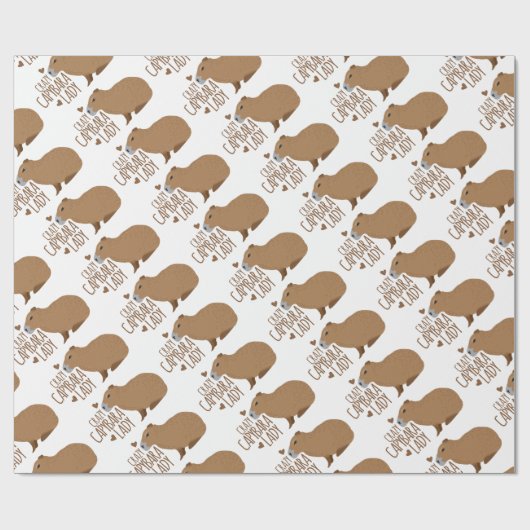 gek op capybara cadeaupapier (Vlak)