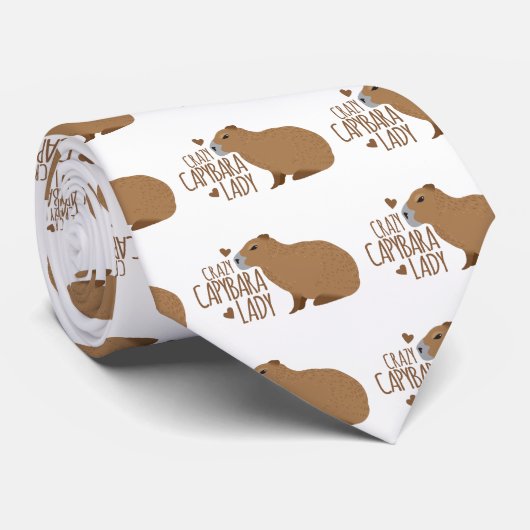 gek op capybara stropdas (Opgerold)