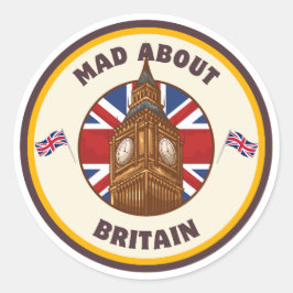 Gek op de Britse Big Ben Sticker