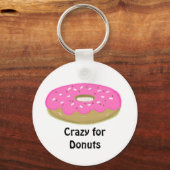 Gek op Donuts Sleutelhanger (Voorkant)