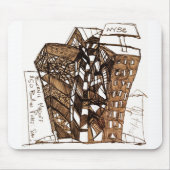 gek op wit muismat (Voorkant)