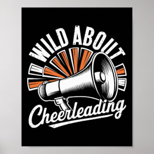 Gek over Cheerleading Grappige Cheerleader Cheer  Poster