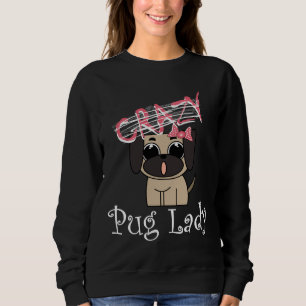 Gek Pug Lady Fitted Scoop T-shirt 409