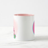 Gek roze flamingo dame mok (Midden)