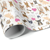 Gek Schattige Chihuahua Dogs Pack Gepersonaliseerd Cadeaupapier (Rol Hoek)