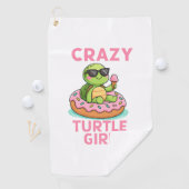 Gek schildpadmeisje golfhanddoek (Insitu)