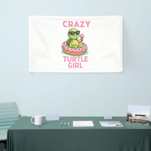 Gek schildpadmeisje spandoek (Beurs)