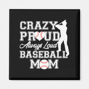 Gek Trots Altijd Luid Baseball Moeder Team Spirit Magneet