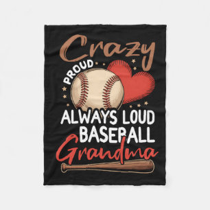 Gek trots altijd luid baseballkunst fleece deken