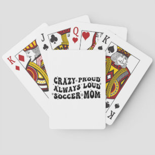 Gek Trots Altijd Luid Voetbal Mam Pokerkaarten