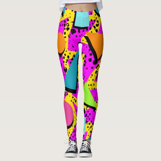 Gek voor de jaren 80 leggings (Voorkant)