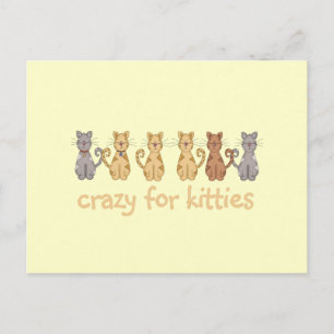 Gek voor de T-shirts en de Giften van Katten Briefkaart