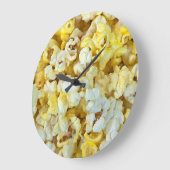 gekaapt popcornale achtergrond grote klok (Hoek)