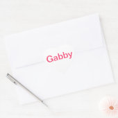 gekamde Gabby-stickers Hart Sticker (Envelop)