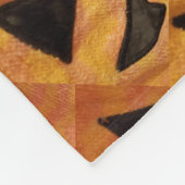 Gekantelde glimlachende Jack-O-Lanterns fleece dek (Hoek)