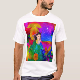 gekantelde tuin t-shirt