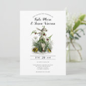 gekantelde tuinfeest kaart (Staand voorkant)