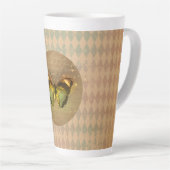 gekantelde vlinder latte mok (Rechterhoek)