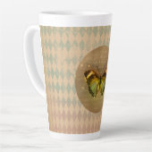 gekantelde vlinder latte mok (Linkerhoek)