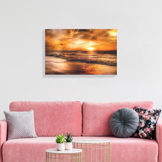 Gekapeld canvas (glanzend) (Insitu (Woonkamer))