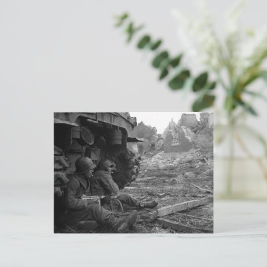 Gekapseld en aaneengesloten ergens in Frankrijk Briefkaart (Staand voorkant)