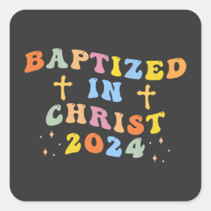Gekapseld in Christus Vierkante Sticker