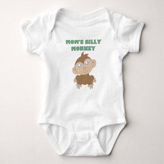 Gekke aap - Baby Jersey Bodysuit (Voorkant)