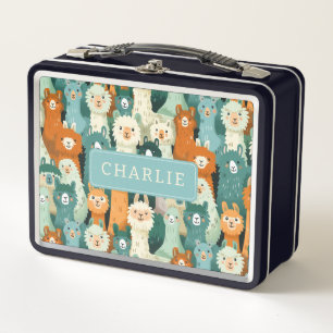 Gekke Alpaca's Metalen Lunchbox