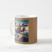 Gekke Apenvliegers Verover de Hemel! Koffiemok (Voorkant links)